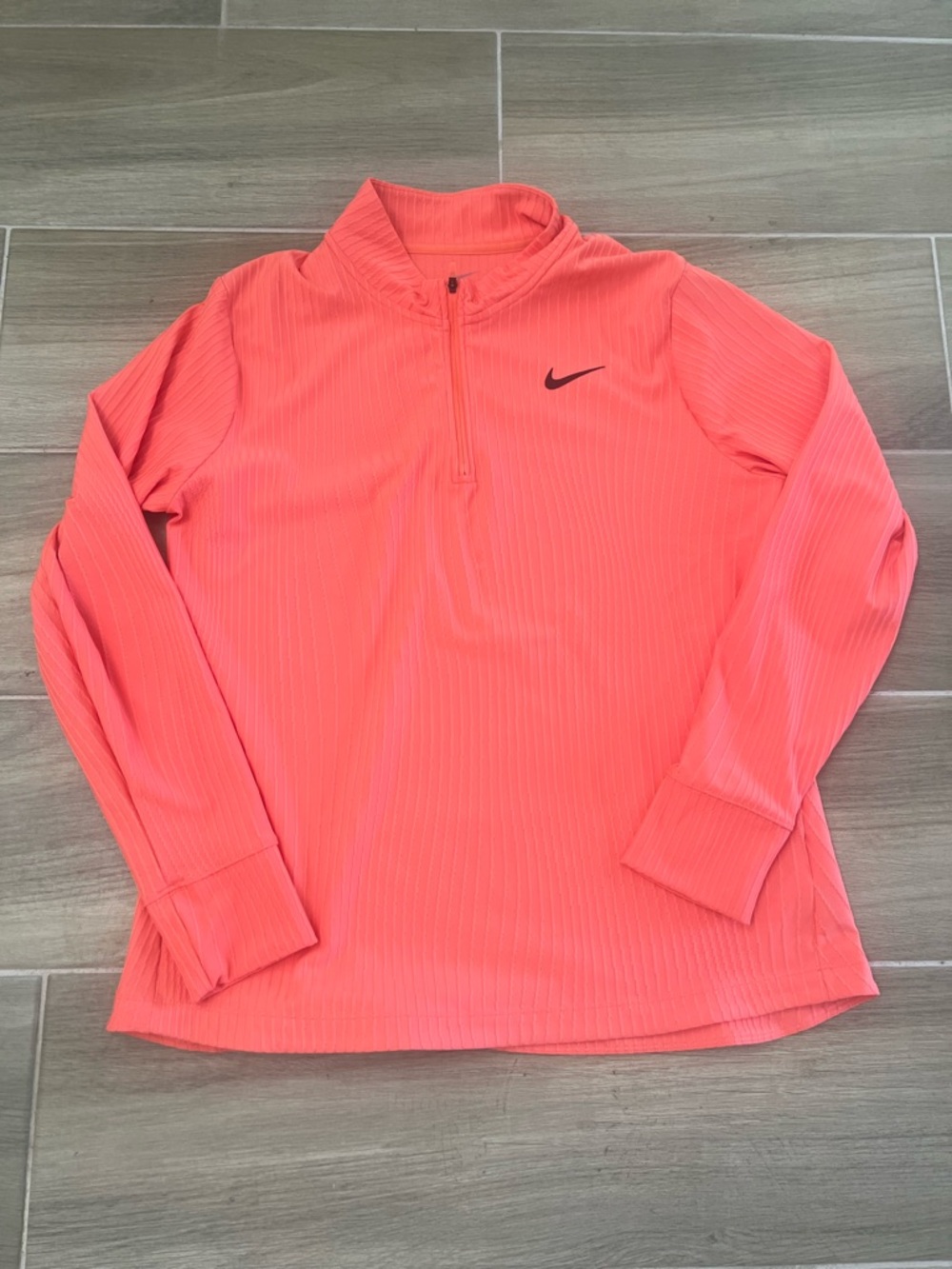 Nike Red Quarter-Zip Pullover Top